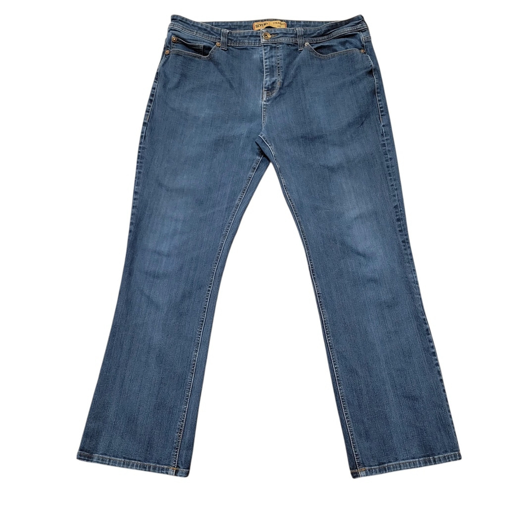 Seven7 Premium Denim Straight Leg Blue Jeans Size 38/32 Men Excellent Condition